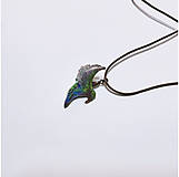 Náhrdelníky - Prívesok / Náhrdelník kolibrík vták - 16279515_
