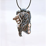 Náhrdelníky - Etnický náhrdelník Anjelské krídlo - šperky z polymérovej hmoty, anjels - 16279568_