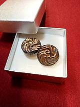 Pánske šperky - Manžetové gombíky bronzové - 16279333_