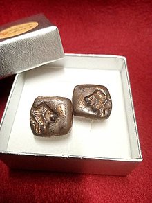 Pánske šperky - Manžetové gombíky "Leví kral" - 16279332_
