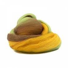Textil - Vlna na plstenie, 100% merino, 20g, viacfarebná (jesenný mix) - 16280936_