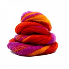 Textil - Vlna na plstenie, 100% merino, 20g, viacfarebná (tutti frutti) - 16281606_