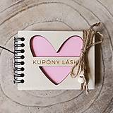 Papier - Valentínske notesíky "Kupóny lásky" - 16282682_