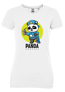 Topy, tričká, tielka - Žmurkajúca Panda „Frajerská“ - 16281956_