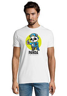 Topy, tričká, tielka - Žmurkajúca Panda „Frajerská“ - 16282385_