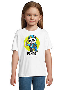 Topy, tričká, tielka - Žmurkajúca Panda „Frajerská“ - 16282557_