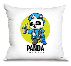 Úžitkový textil - Žmurkajúca Panda „Frajerská“ - 16282563_