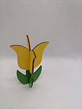 Polotovary - Farebný tulipán z dreva - 16282541_