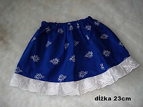Detské oblečenie - suknička modrotlač - 16284329_