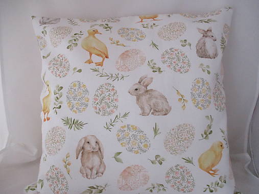 Úžitkový textil - Obliečka s veľkonočným motívom,50x50cm - 16283748_