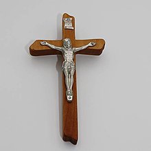 Dekorácie - Svadobný krížik 19 x 10,5  cm - A5A - 16283544_