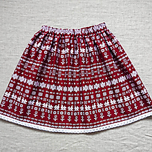 Detské oblečenie - Dievčenská suknička folk Čičmany - 16284519_