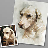 Obrazy - Akvarelový portrét vášho miláčika na želanie - 16283899_