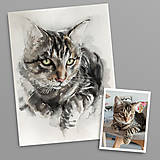 Obrazy - Akvarelový portrét vášho miláčika na želanie - 16283900_