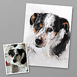 Obrazy - Akvarelový portrét vášho miláčika na želanie - 16283901_