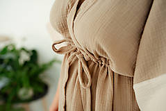 Tehotenské oblečenie - Spacia a domáca košeľa (nielen) pre tehotné a dojčiace ženy - 16283949_