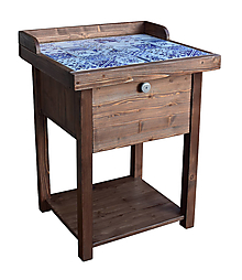 Nábytok - Stôl s mozaikou bez vyrezavaných prvkov - 16287214_