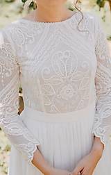 Šaty - Svadobné šaty z geometrickej krajky - 16288570_