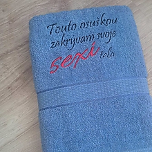 Úžitkový textil - Osuška s textom - sexi telo - 16289354_