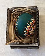 Dekorácie - Kraslica batikovaná voskovaná 1 kus v krabičke - 16291303_