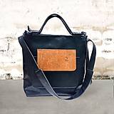 Veľké tašky - Leather blackBAG - 16290977_