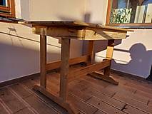 Nábytok - Záhradný masívni stôl - 16290560_