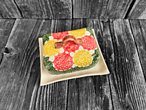 Nádoby - Maselnička Kvety 250g - 16292451_