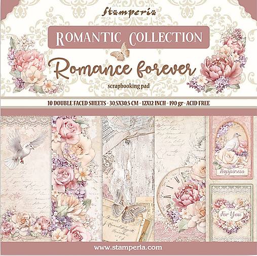 Papier - Scrapbook papier Romance forever 12 x 12 - 16292493_