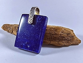 Náhrdelníky - Lapis Lazuli strieborný prívesok - 16294438_