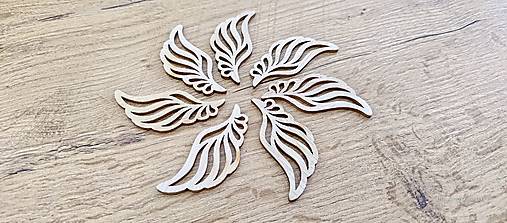 Korálky - Drevený výlisok - Anjelské krídla (I) - 16291561_