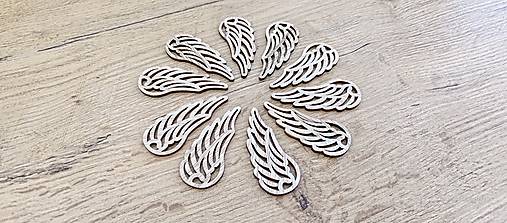 Korálky - Drevený výlisok - Anjelské krídla (III) - 16291566_