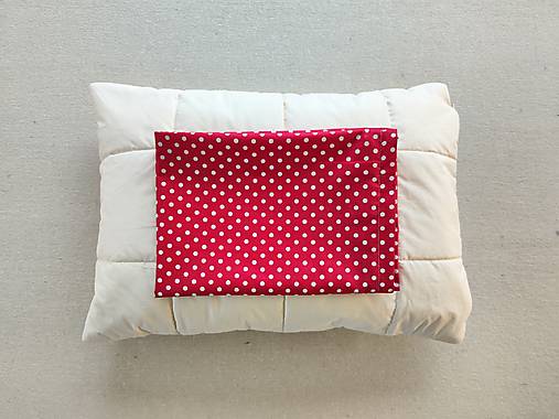 Úžitkový textil - VLNIENKA obliečka na vankúš 40 x 60 CM  na mieru 100% bavlna Bodka bordová - 16293031_