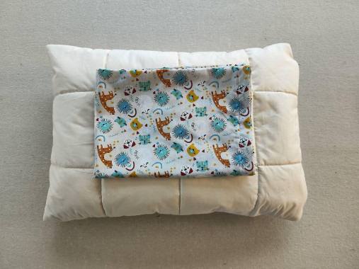 Úžitkový textil - VLNIENKA obliečka na vankúš 40 x 60 CM  na mieru 100% bavlna Zvieratká FR žirafa - 16293790_