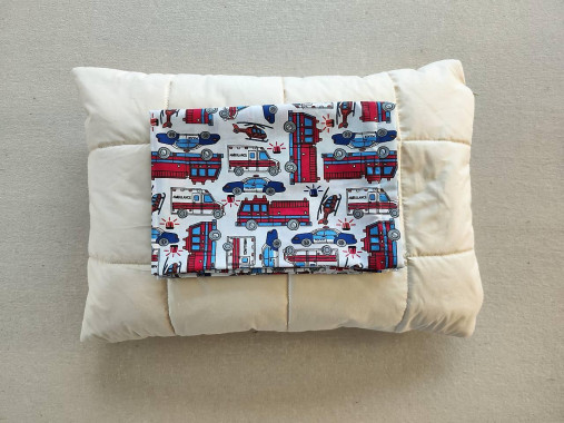 Detský textil - VLNIENKA Detská obliečka na vankúš 40 x 60 CM  na mieru 100% bavlna Požiarnici, sanitka , helikoptéra - 16293847_