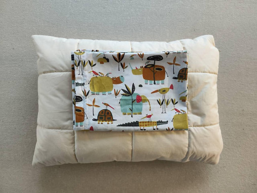 Detský textil - VLNIENKA Detská obliečka na vankúš 40 x 60 CM  na mieru 100% bavlna Sloník, hroch, krokodíl - 16293871_