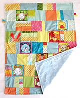 Detský textil - Detská deka - zvieratká z dvora - 16291745_