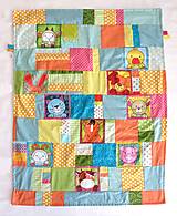 Detský textil - Detská deka - zvieratká z dvora - 16291746_