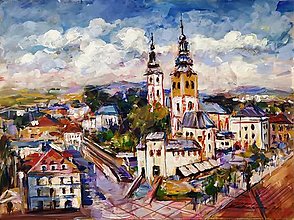 Obrazy - Banská Bystrica - pohľad zhora - 16294709_