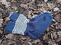 Ponožky, pančuchy, obuv - pánske modré vlnené ponožky č.43-44 - 16293303_
