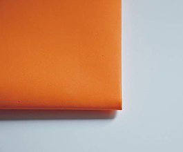 Iný materiál - Penová hmota Foamiran 125 - ORANGE oranžová (60cm x 70cm) - 16292216_