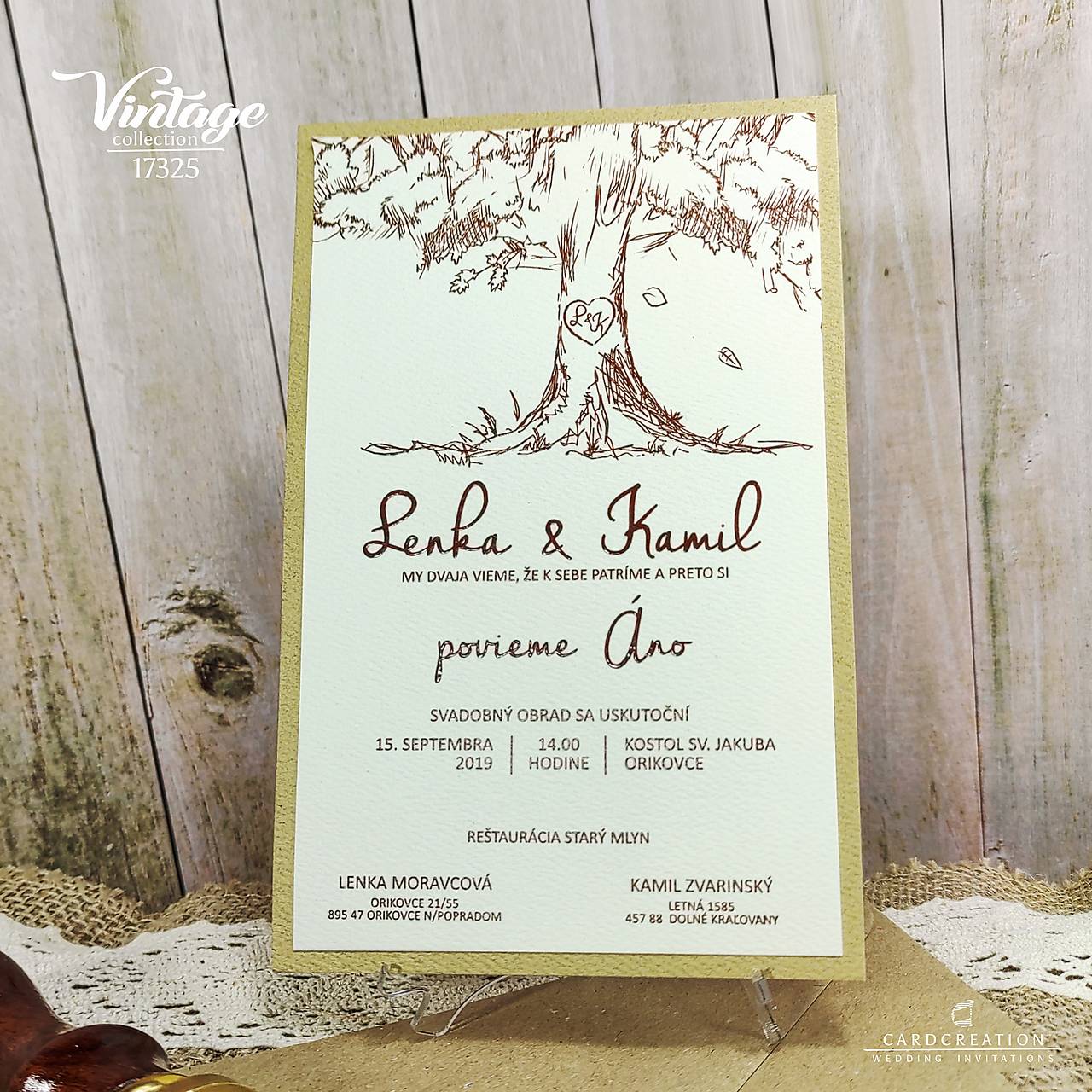 svadobné oznámenie ''strom lásky'' 17325