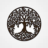 Dekorácie - Drevený strom života – Harmonia Vitae (70cm priemer - Meď/Bronz) - 16294672_