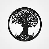 Dekorácie - Drevený strom života – Amoris Nexus (37cm priemer - Béžová) - 16294744_