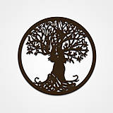 Dekorácie - Drevený strom života – Amoris Nexus (37cm priemer - Béžová) - 16294756_
