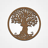 Dekorácie - Drevený strom života – Amoris Nexus (37cm priemer - Béžová) - 16294780_