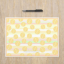 Grafika - Relaxačná obrysovka fruit colour - citróny - 16294467_