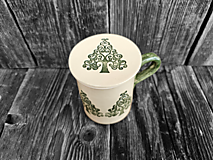 Nádoby - Bylinkáč - hrnček so sitkom Strom ornament 0,5L - 16295437_