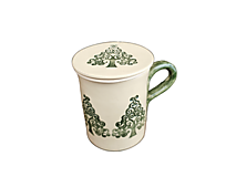 Nádoby - Bylinkáč - hrnček so sitkom Strom ornament 0,5L - 16295443_