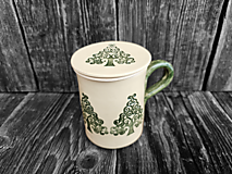Nádoby - Bylinkáč - hrnček so sitkom Strom ornament 0,5L - 16295444_