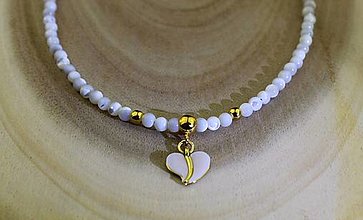 Náhrdelníky - Luxusný náhrdelník perleť - 16297487_